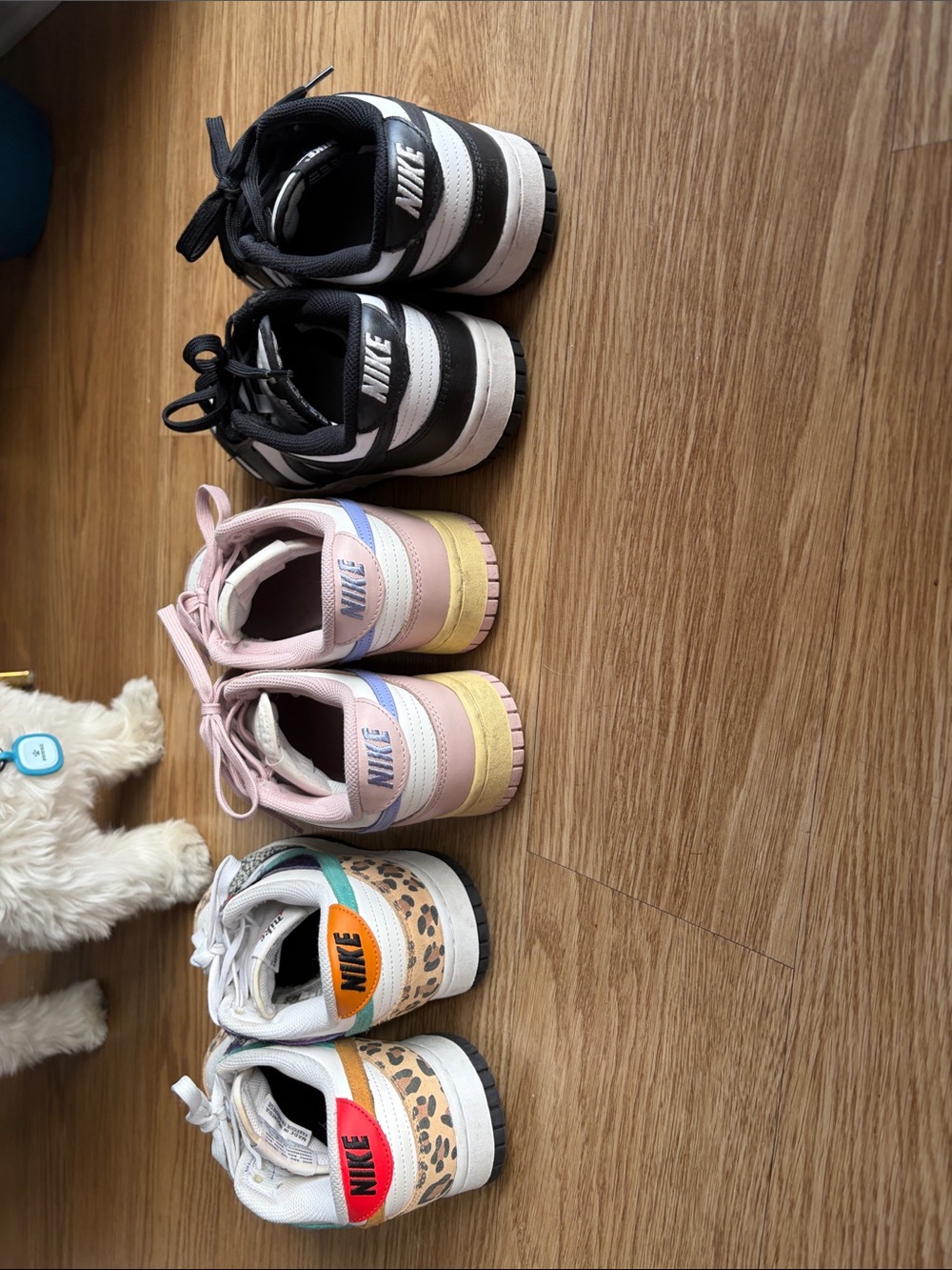 Lot of 3 Nike Dunk Low Panda & Animal Print & pastel - Picture 5 of 5